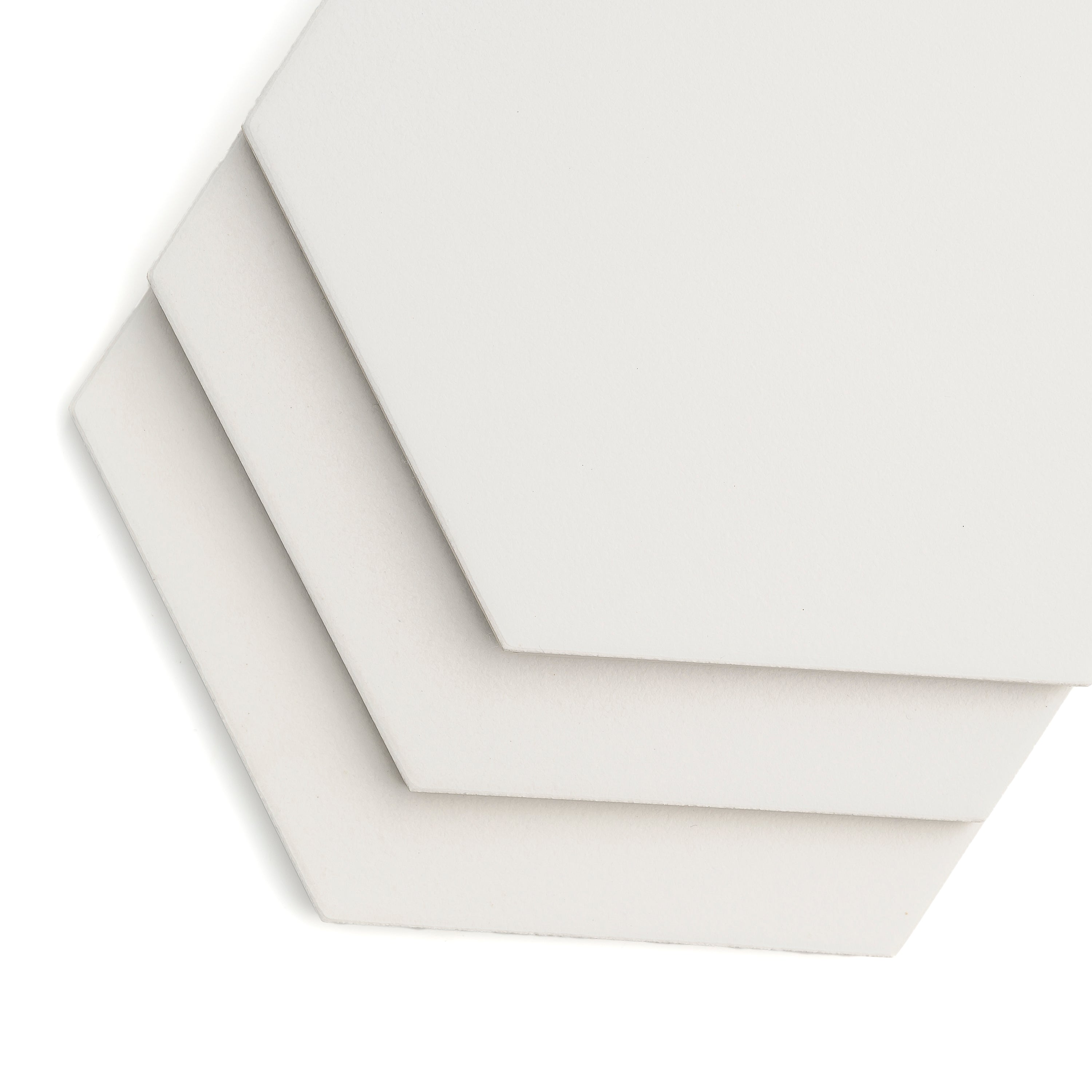 Solid White Hexagon Ceramic Tile