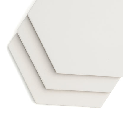 Decorative glossy white ceramic tile for feature wall
