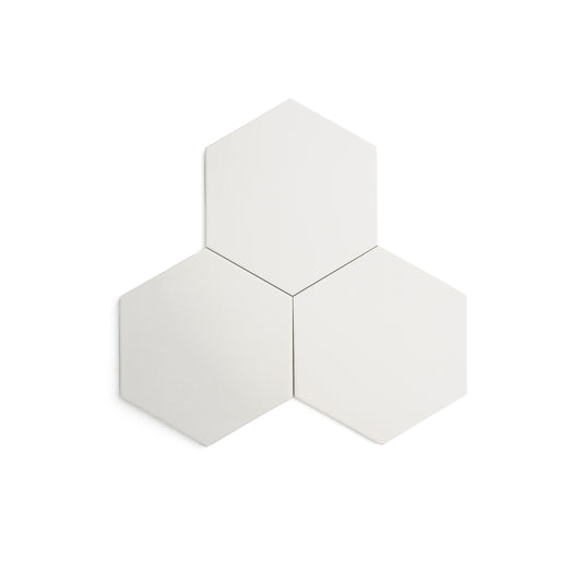 White ceramic floor tile for high-traffic areas