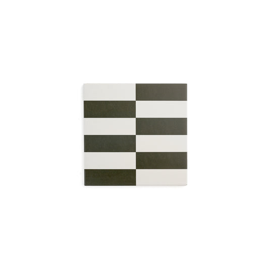Long Checkerboard Black & White Ceramic Tile-Main Inventory-All Products,Patterns,Under 10-Riad Tile
