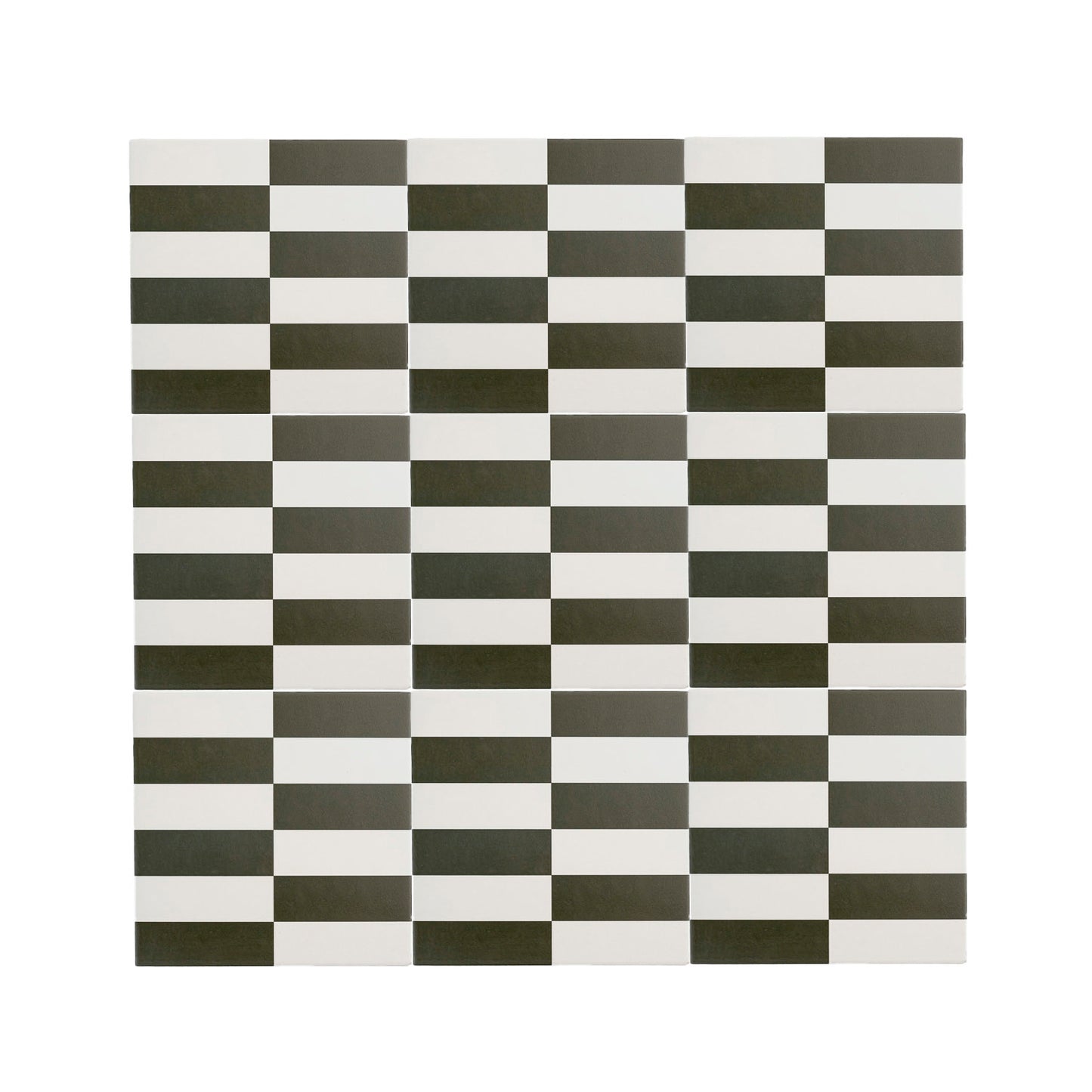 Long Checkerboard Black & White Ceramic Tile-Main Inventory-All Products,Patterns,Under 10-Riad Tile