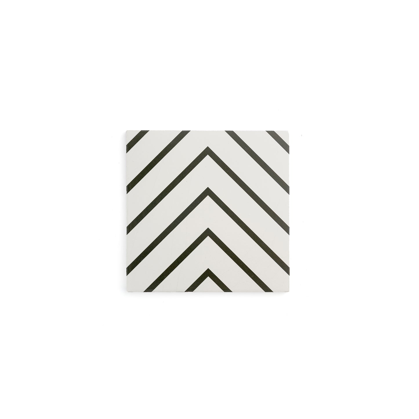 Sample: Maya White & Black Ceramic Tile (1 sample piece)-Sample-Sample-Riad Tile