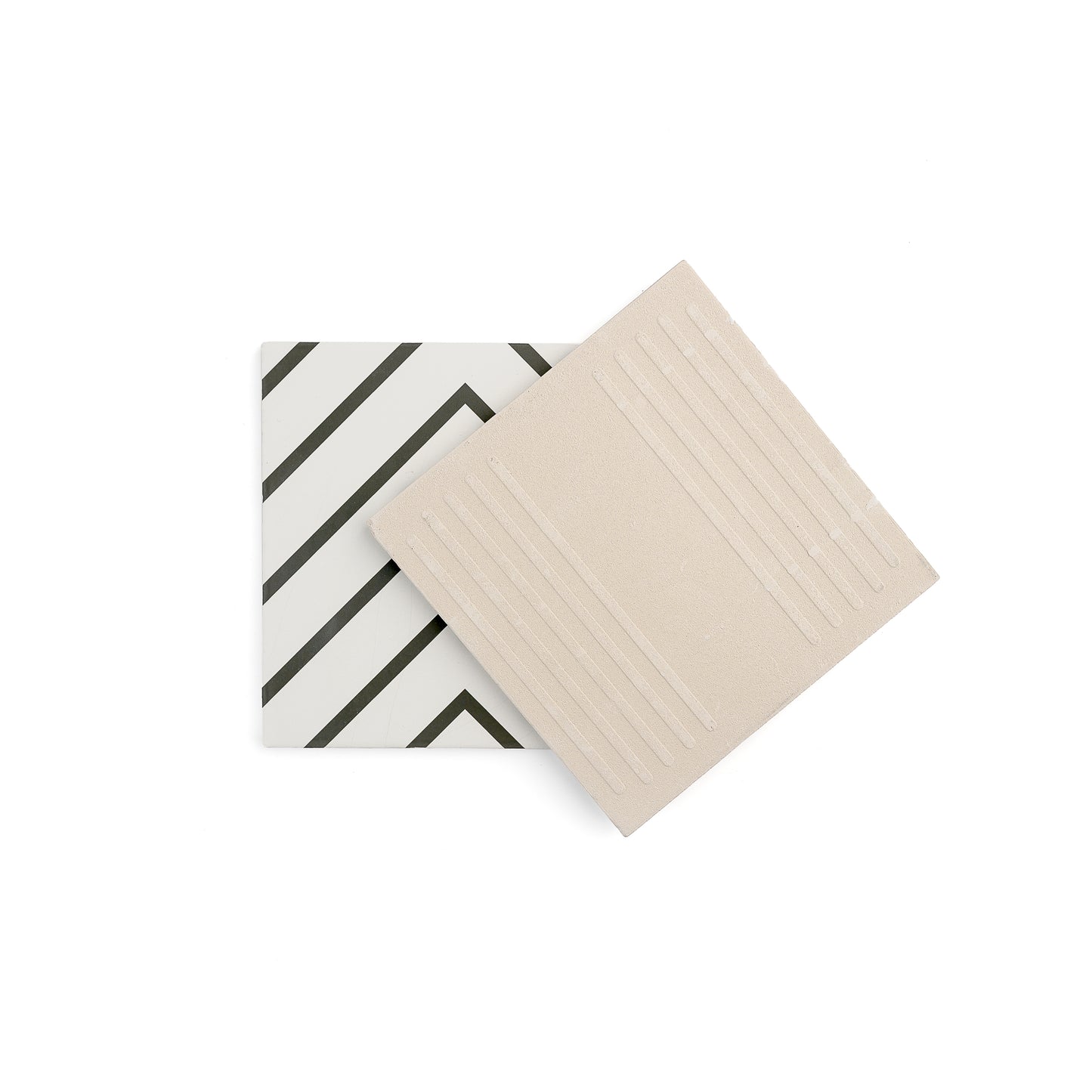Maya White & Black Ceramic Tile-Main Inventory-All Products,Patterns,Under 10-Riad Tile