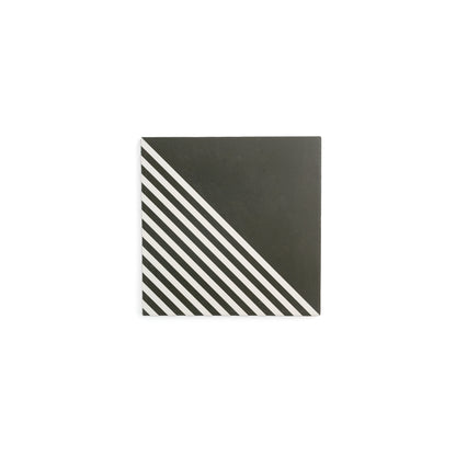 Sample: Nomad Black & White Ceramic Tile (1 sample piece)-Sample-Sample-Riad Tile
