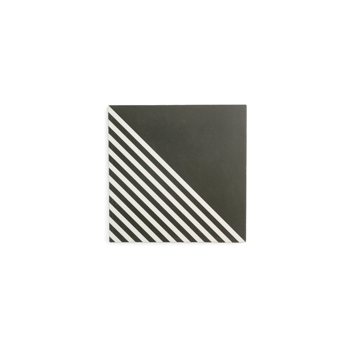 Sample: Nomad Black & White Ceramic Tile (1 sample piece)-Sample-Sample-Riad Tile