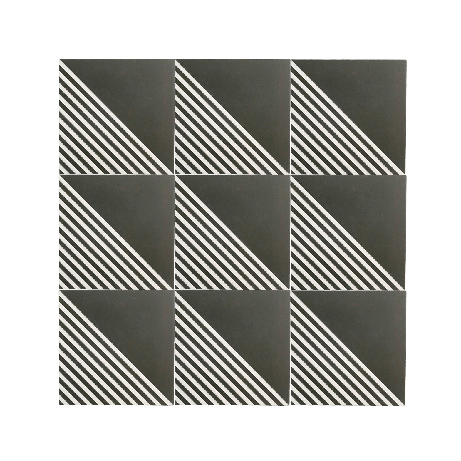 Nomad Black & White Ceramic Tile-Main Inventory-All Products,Patterns,Under 10-Riad Tile