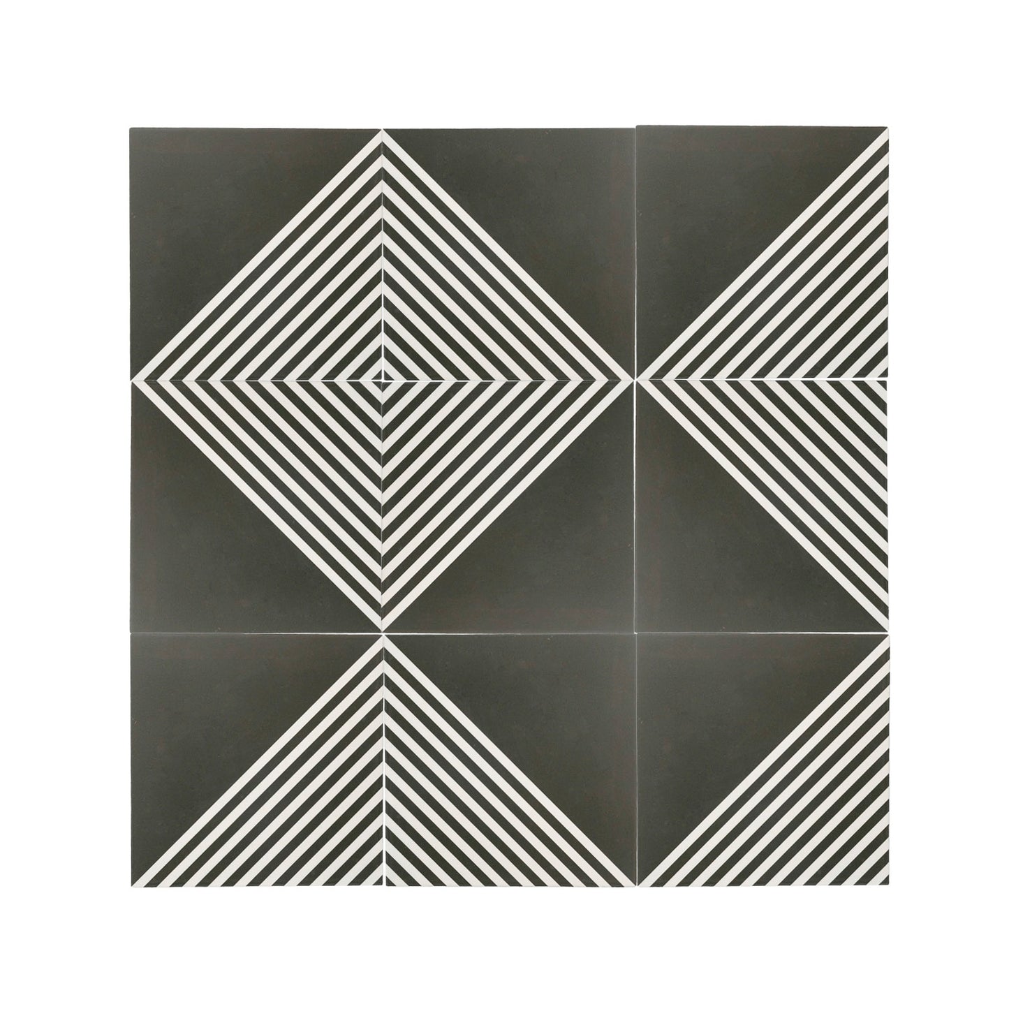 Nomad Black & White Ceramic Tile-Main Inventory-All Products,Patterns,Under 10-Riad Tile