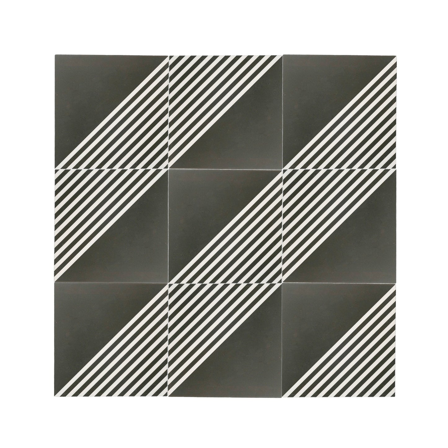 Nomad Black & White Ceramic Tile-Main Inventory-All Products,Patterns,Under 10-Riad Tile
