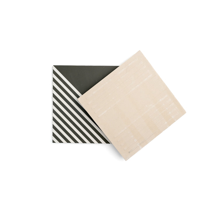 Nomad Black & White Ceramic Tile-Main Inventory-All Products,Patterns,Under 10-Riad Tile