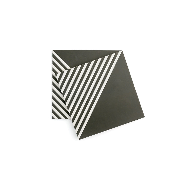 Nomad Black & White Ceramic Tile-Main Inventory-All Products,Patterns,Under 10-Riad Tile