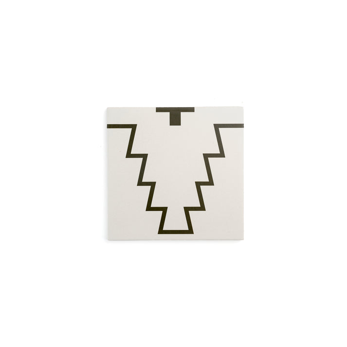 Santa Fe White & Black Ceramic Tile-Main Inventory-All Products,Patterns,Under 10-Riad Tile