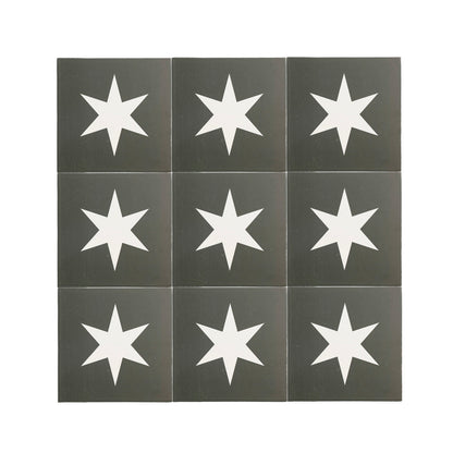 Superstar Black Ceramic Tile-Main Inventory-All Products,Patterns,Under 10-Riad Tile