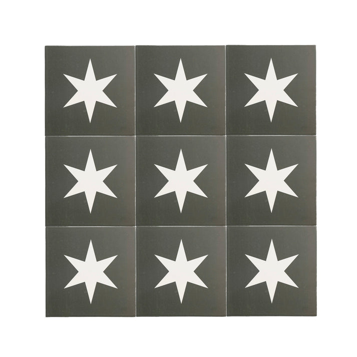Superstar Black Ceramic Tile-Main Inventory-All Products,Patterns,Under 10-Riad Tile