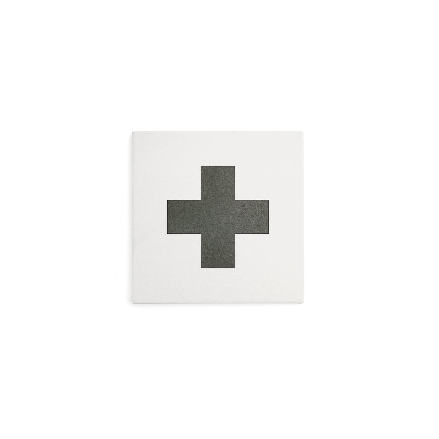 Sample: Swiss Cross Black & White Ceramic Tile (1 sample piece)-Sample-Sample-Riad Tile