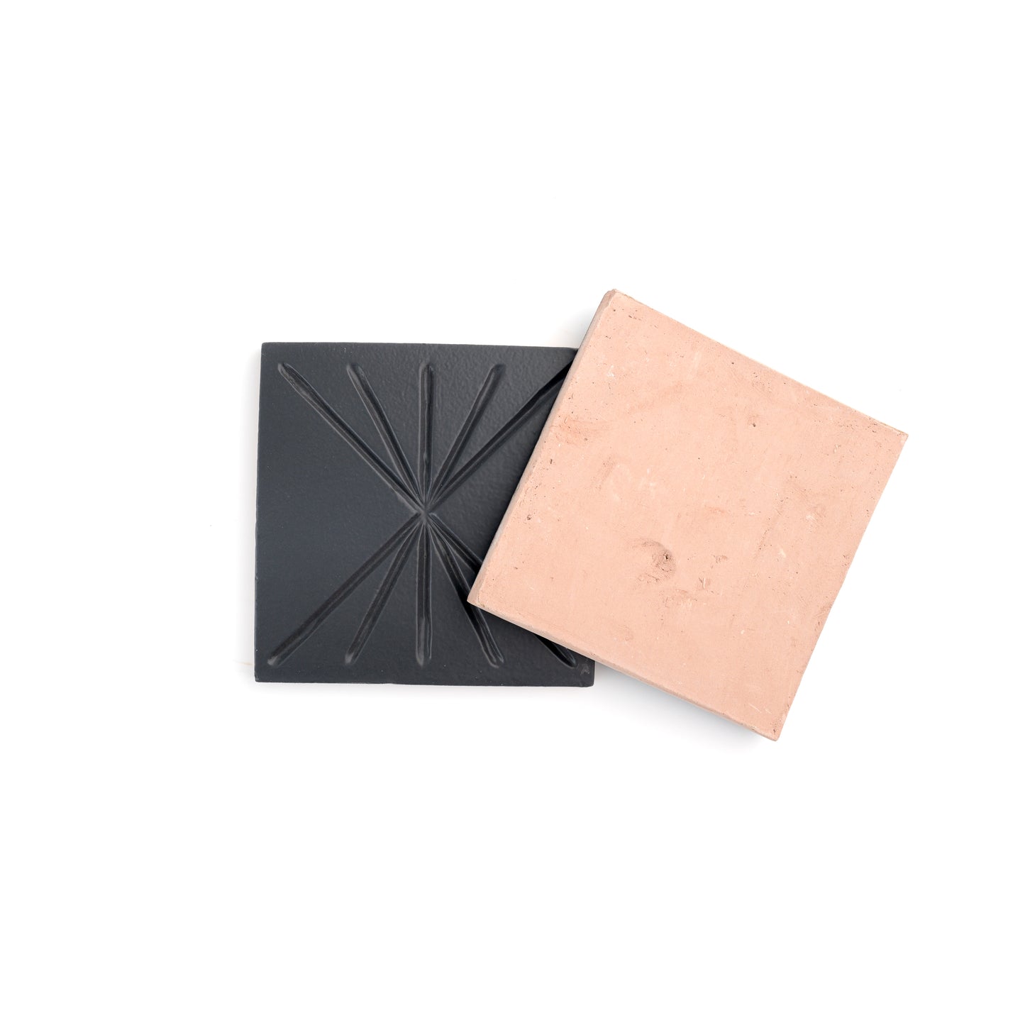 Tepoz Black 6x6 Dimensional Relief Artisan Ceramic Tile-Main Inventory-All Products,Patterns-Riad Tile