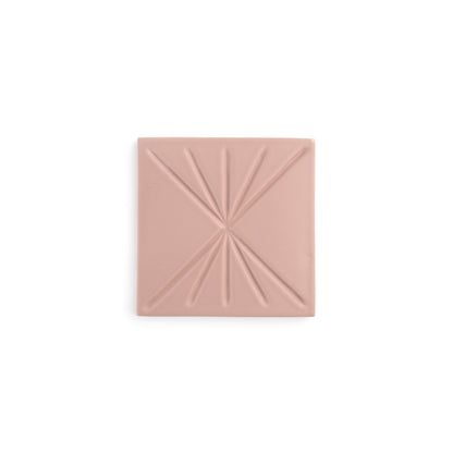 Sample: Tepoz Pink 6x6 Dimensional Relief Artisan Ceramic Tile (1 sample)-Sample-Sample-Riad Tile