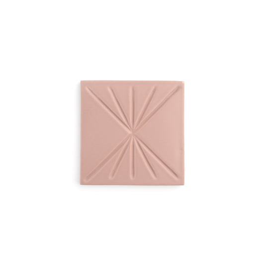 Sample: Tepoz Pink 6x6 Dimensional Relief Artisan Ceramic Tile (1 sample)-Sample-Sample-Riad Tile