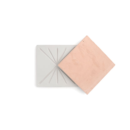Tepoz White 6x6 Dimensional Relief Artisan Ceramic Tile-Main Inventory-All Products,Neutral Ceramic,Patterns-Riad Tile