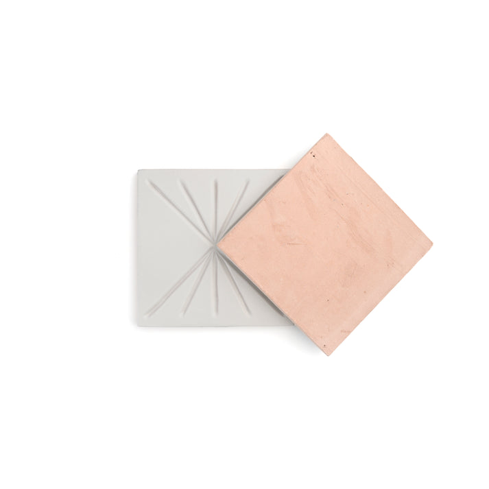 Tepoz White 6x6 Dimensional Relief Artisan Ceramic Tile-Main Inventory-All Products,Neutral Ceramic,Patterns-Riad Tile