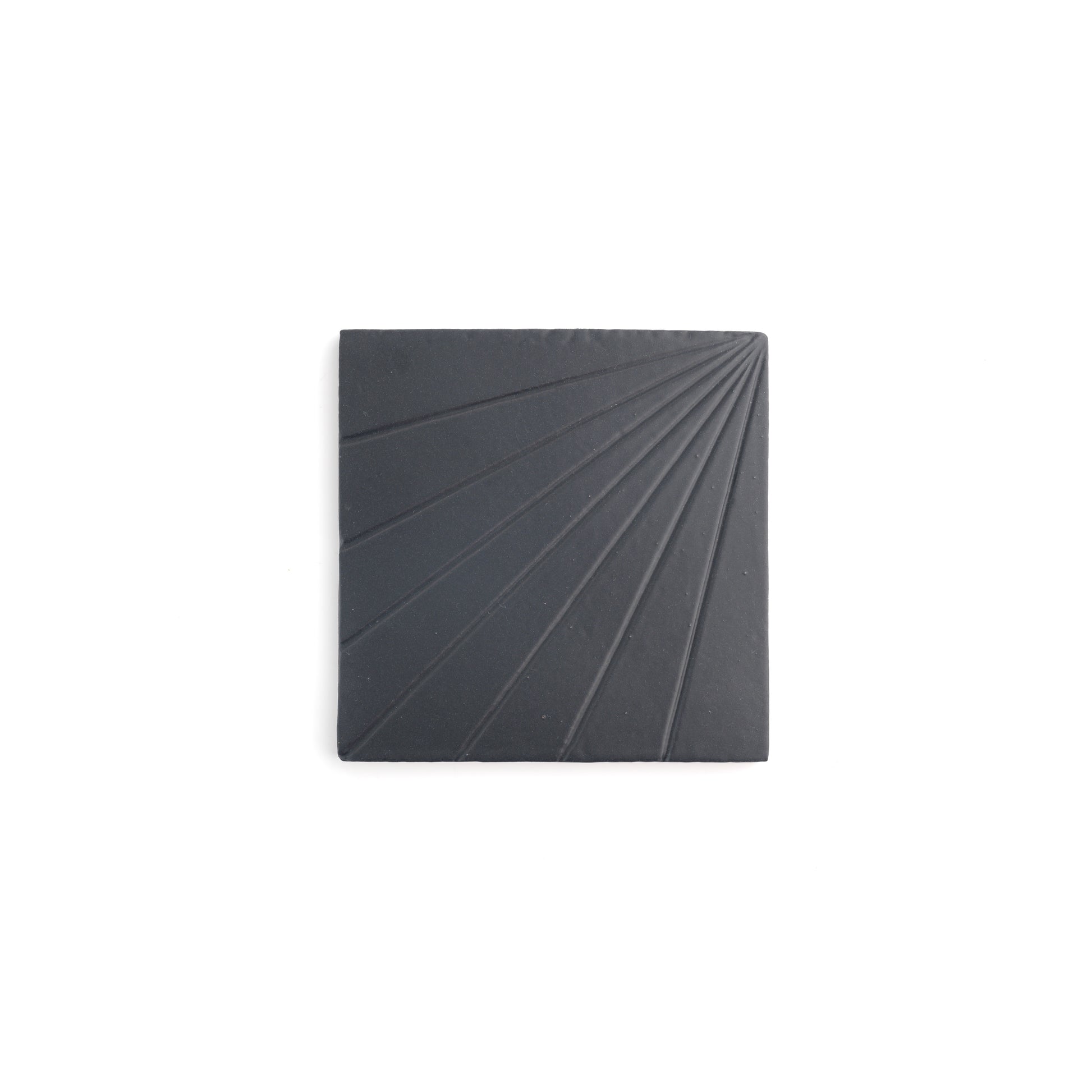 Tulum Black 6x6 Dimensional Relief Artisan Ceramic Tile-Main Inventory-All Products,Patterns-Riad Tile
