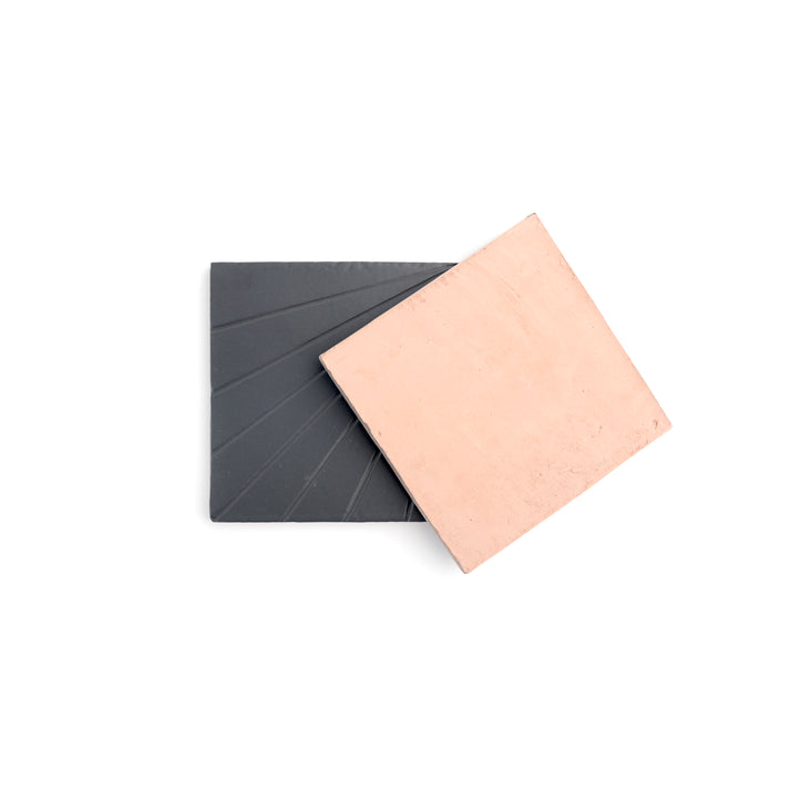 Tulum Black 6x6 Dimensional Relief Artisan Ceramic Tile-Main Inventory-All Products,Patterns-Riad Tile
