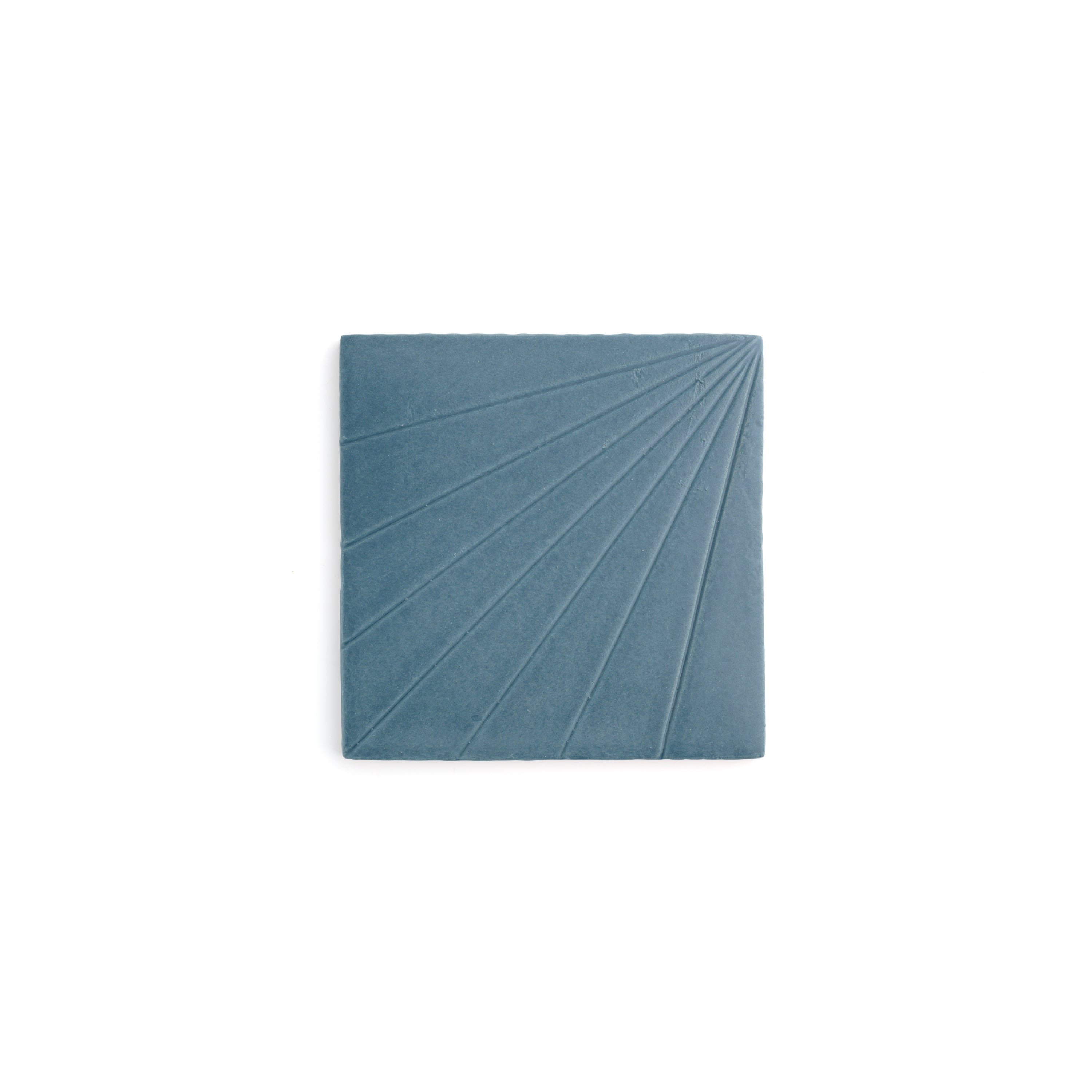 Tulum Blue 6x6 Dimensional Relief Artisan Ceramic Tile