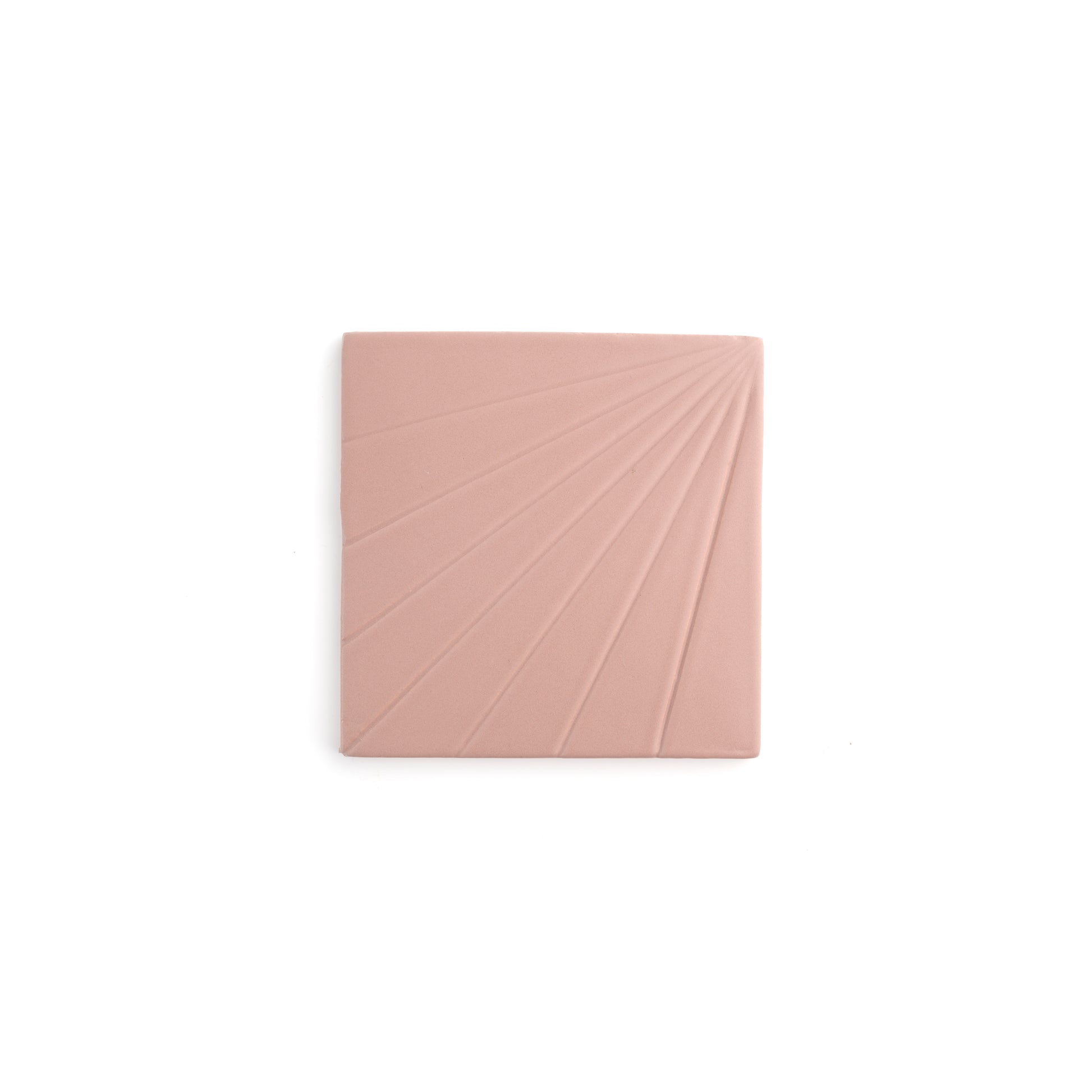 Sample: Tulum Pink 6x6 Dimensional Relief Artisan Ceramic Tile (1 sample)-Sample-Sample-Riad Tile