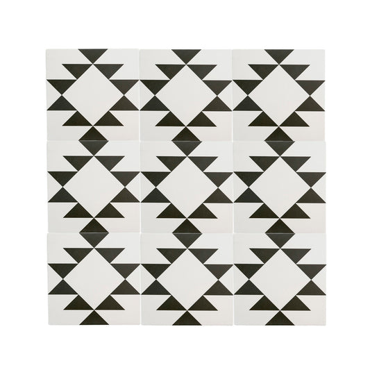 Western White & Black Ceramic Tile-Main Inventory-All Products,Patterns,Under 10-Riad Tile