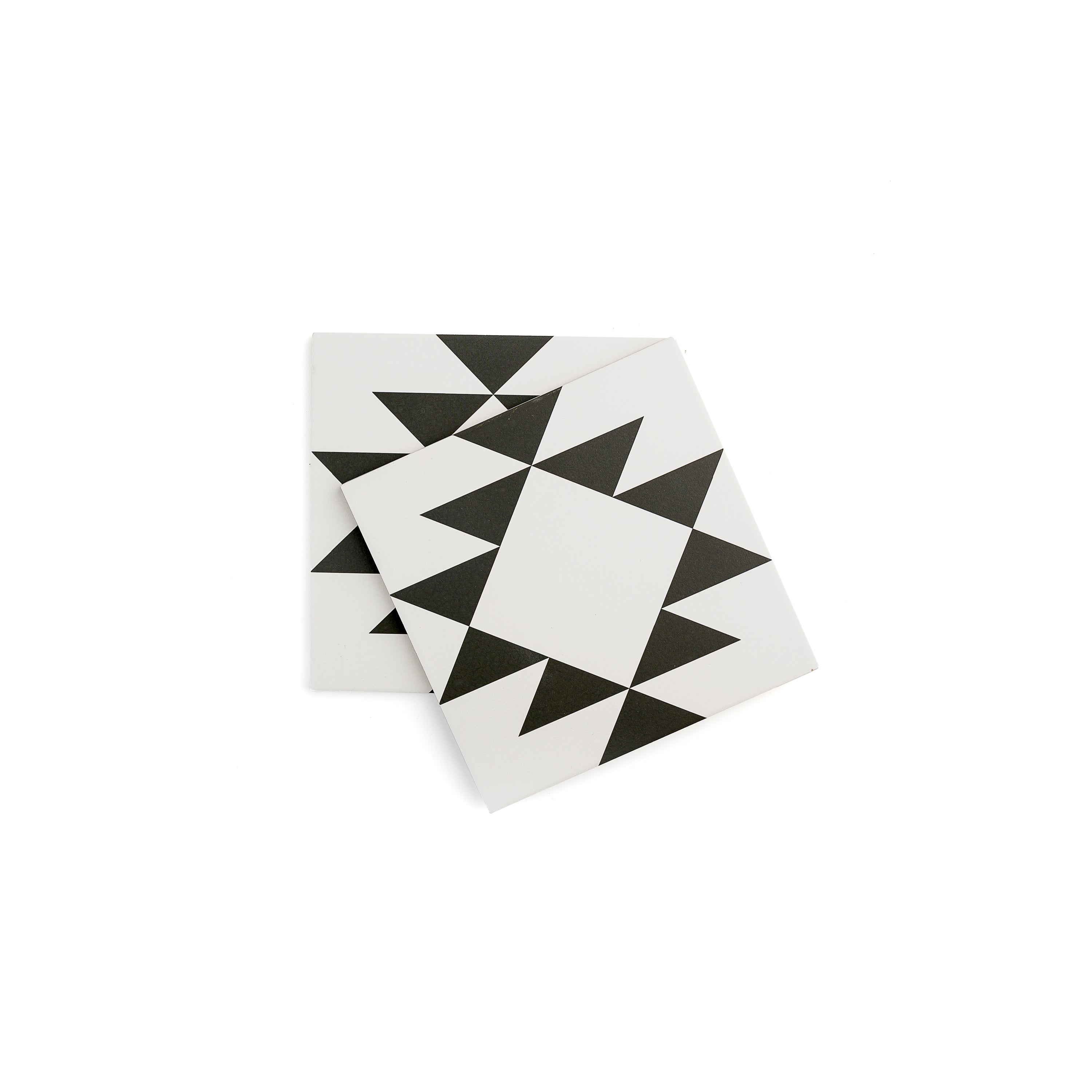 Western White & Black Ceramic Tile