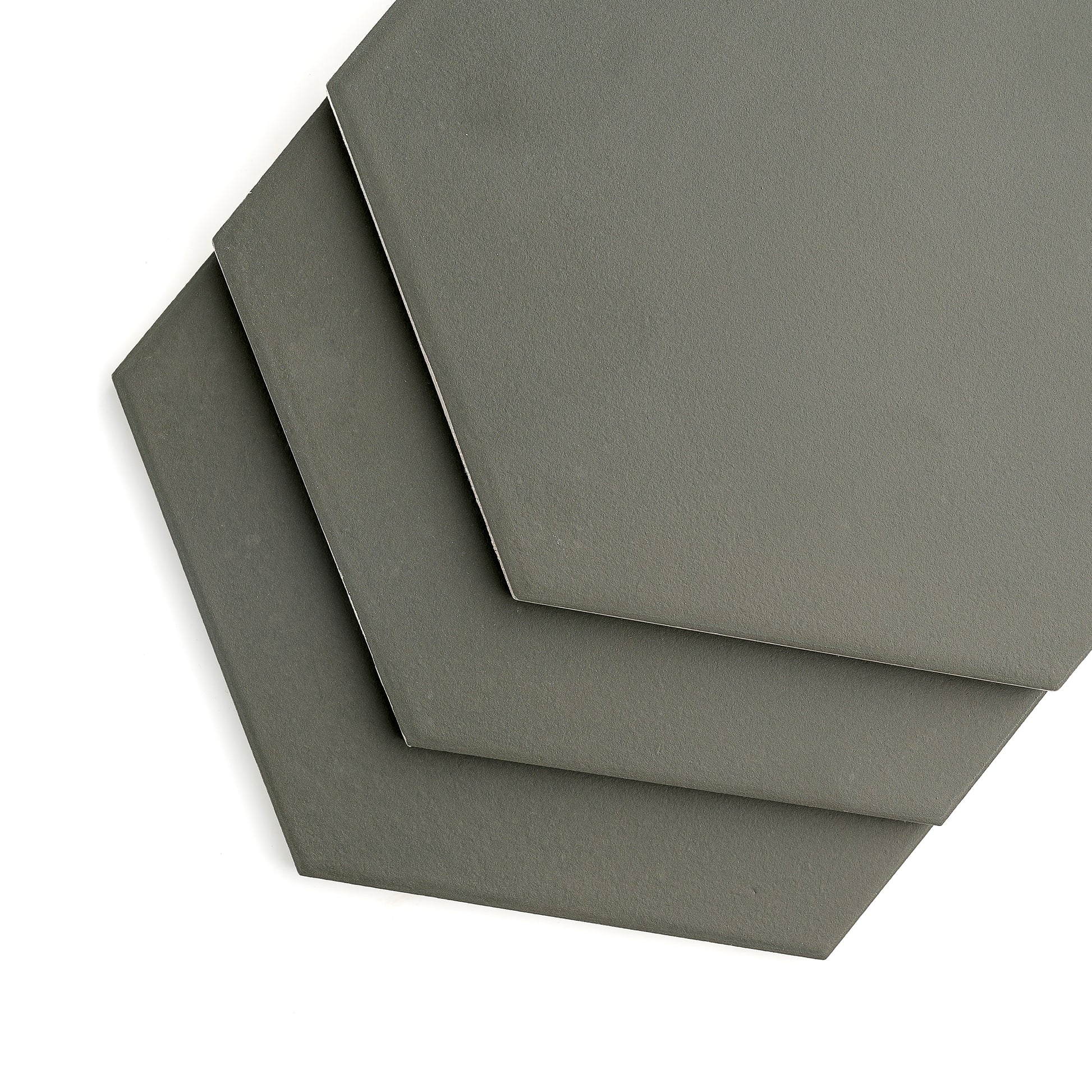 Solid Black Hex Ceramic Tile-Main Inventory-All Products,Solids,Under 10-Riad Tile