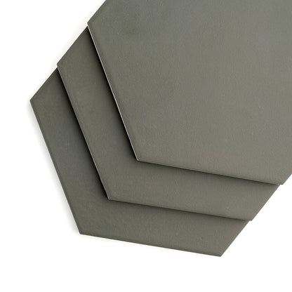Solid Black Hex Ceramic Tile-Main Inventory-All Products,Solids,Under 10-Riad Tile