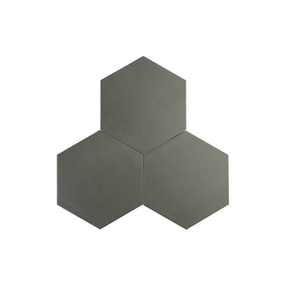 Solid Black Hex Ceramic Tile-Main Inventory-All Products,Solids,Under 10-Riad Tile