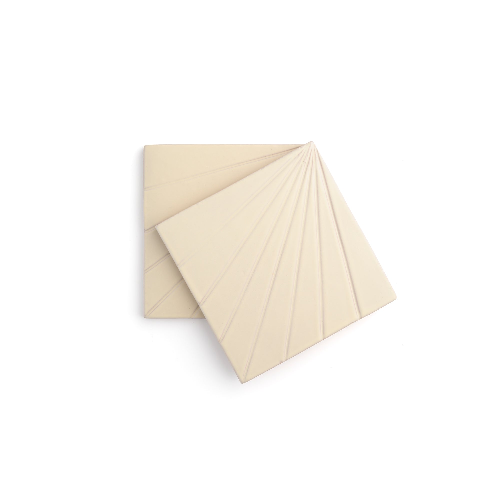 Tulum Bone 6x6 Dimensional Relief Artisan Ceramic Tile-Main Inventory-All Products,Patterns-Riad Tile