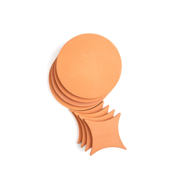 Sample: Circle & Losange Terracotta (2 sample tiles)-Sample-Sample-Riad Tile