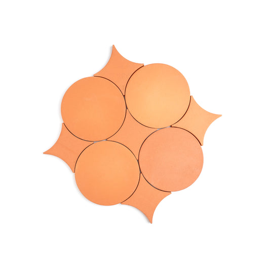 Circle & Losange Terracotta-Main Inventory-All Products,New Arrivals,Solids,Terracotta-Riad Tile