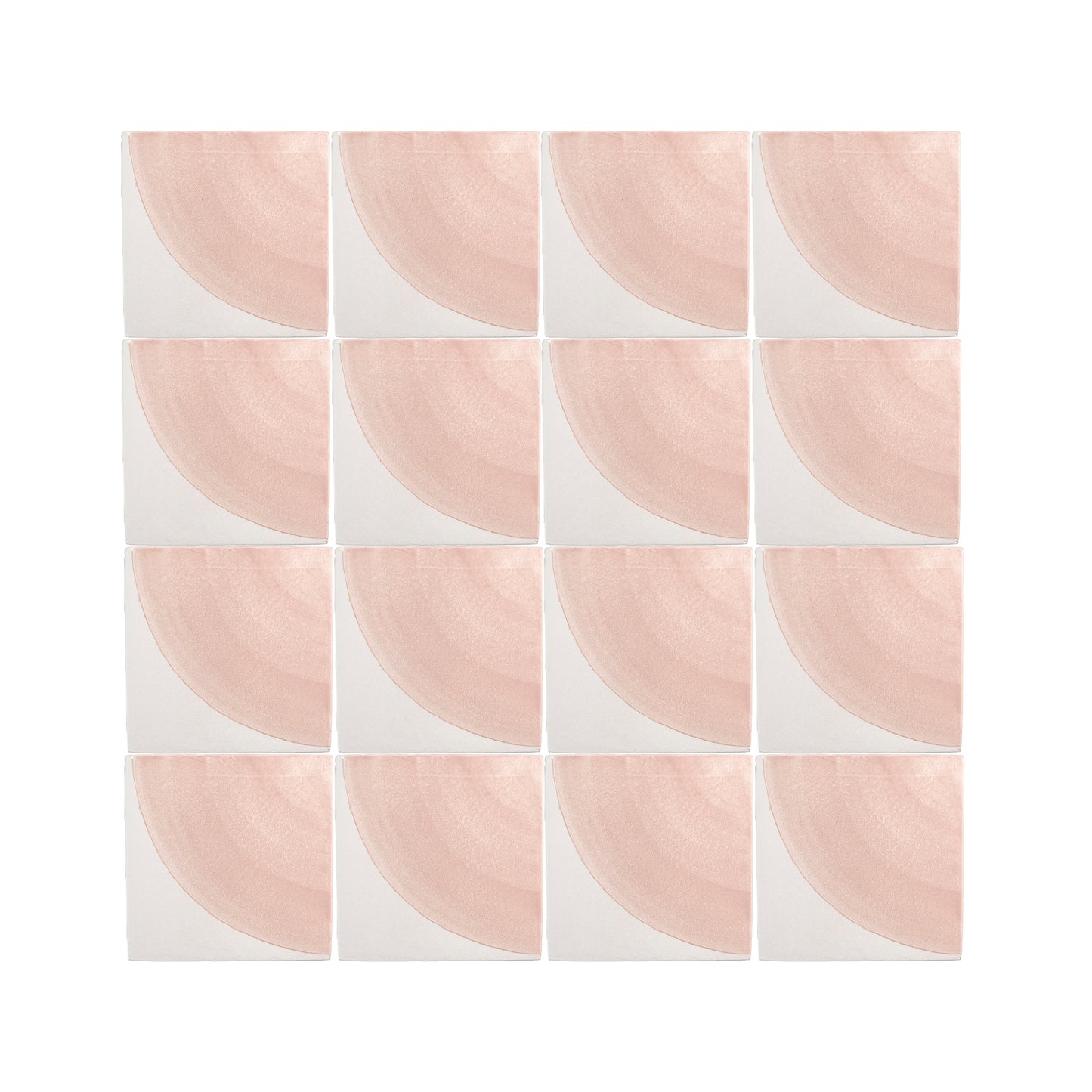 Crest Pink 6x6 Artisan Hand Painted Ceramic Tile-Main Inventory-All Products,Patterns-Riad Tile