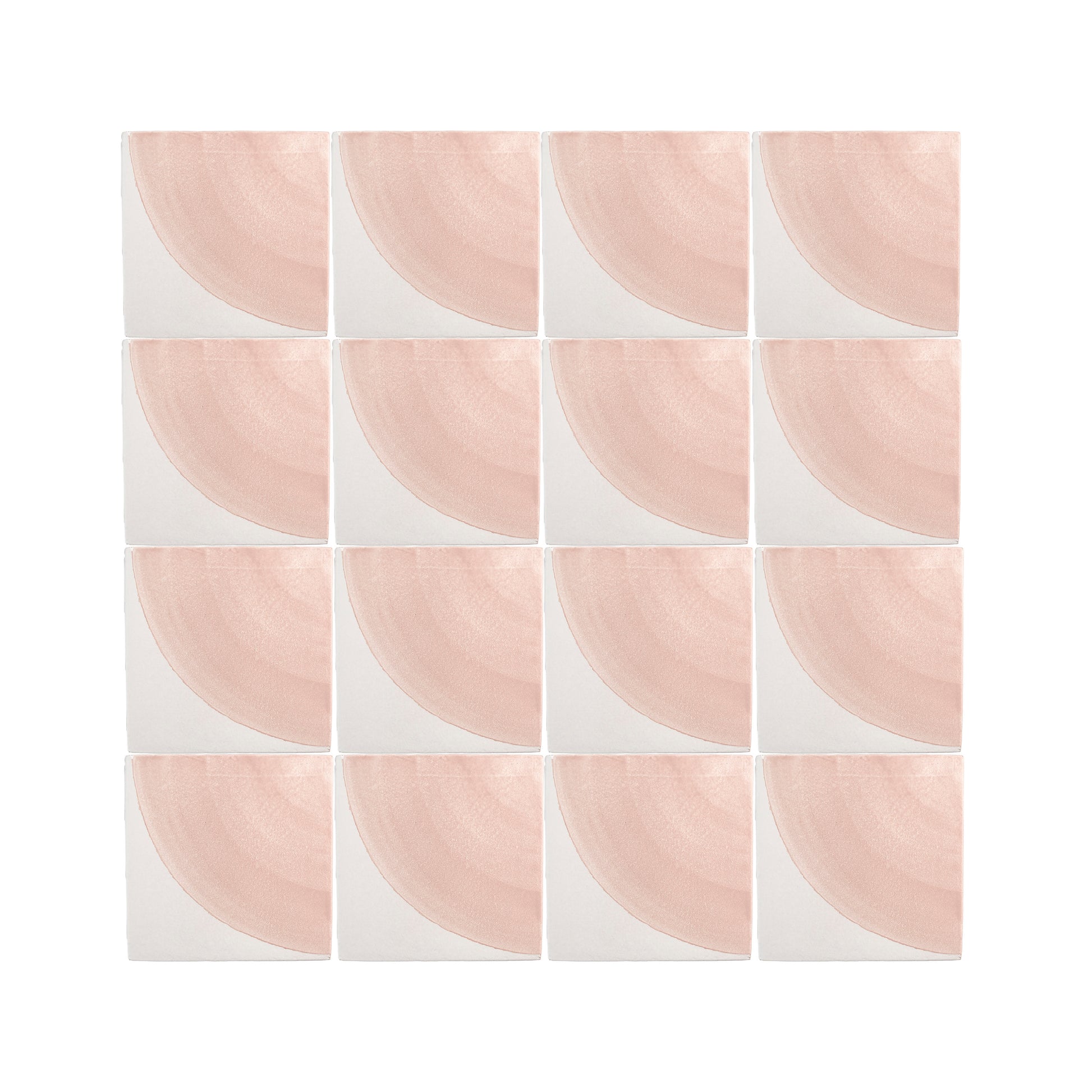 Crest Pink 6x6 Artisan Hand Painted Ceramic Tile-Main Inventory-All Products,Patterns-Riad Tile