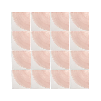 Crest Pink 6x6 Artisan Hand Painted Ceramic Tile-Main Inventory-All Products,Patterns-Riad Tile