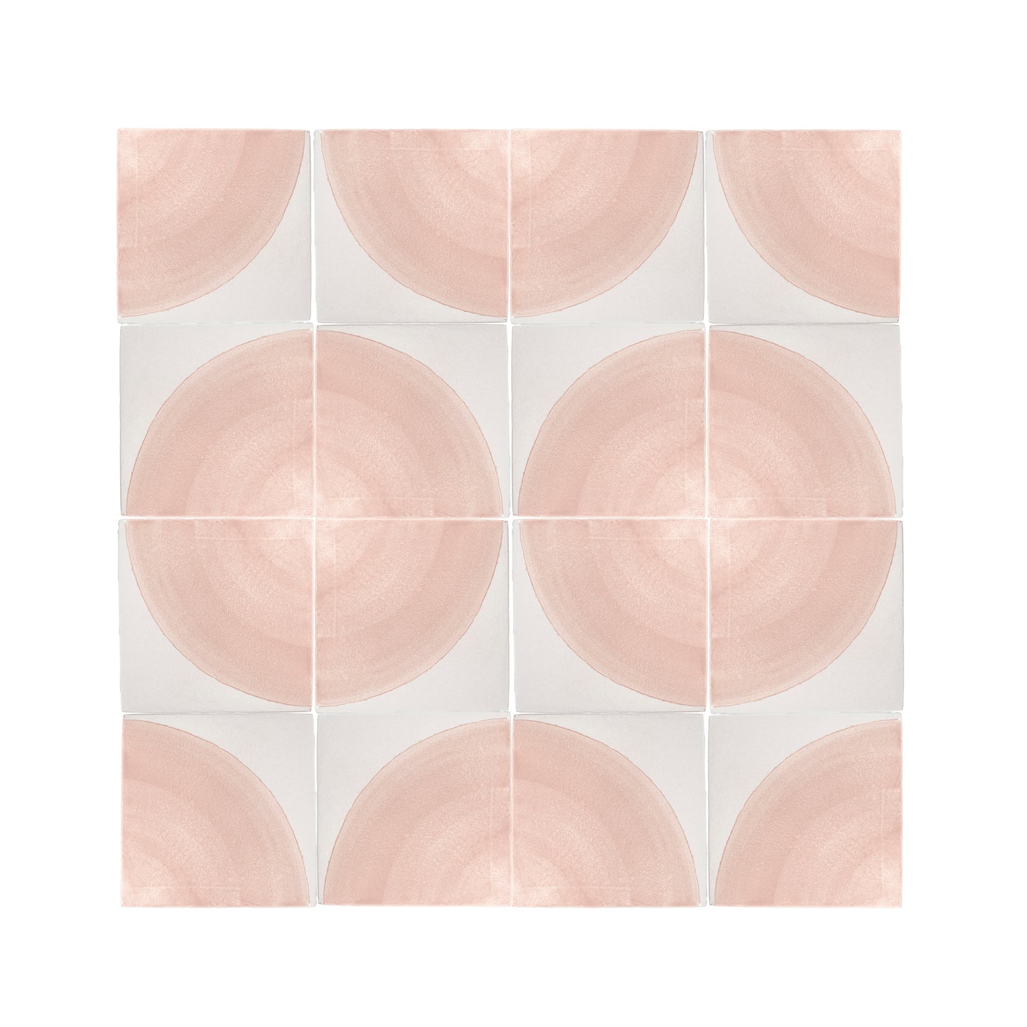 Crest Pink 6x6 Artisan Hand Painted Ceramic Tile-Main Inventory-All Products,Patterns-Riad Tile