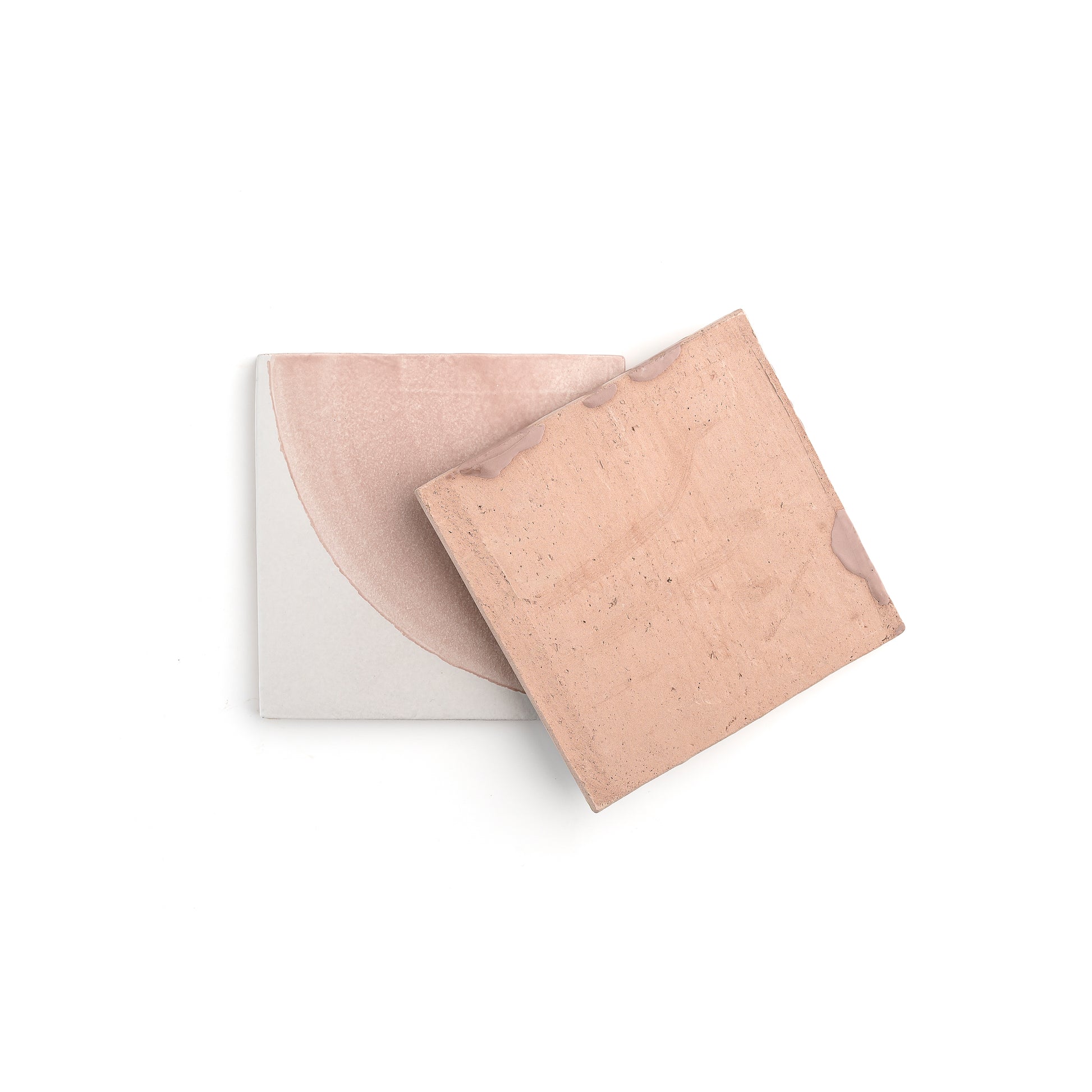 Crest Pink 6x6 Artisan Hand Painted Ceramic Tile-Main Inventory-All Products,Patterns-Riad Tile