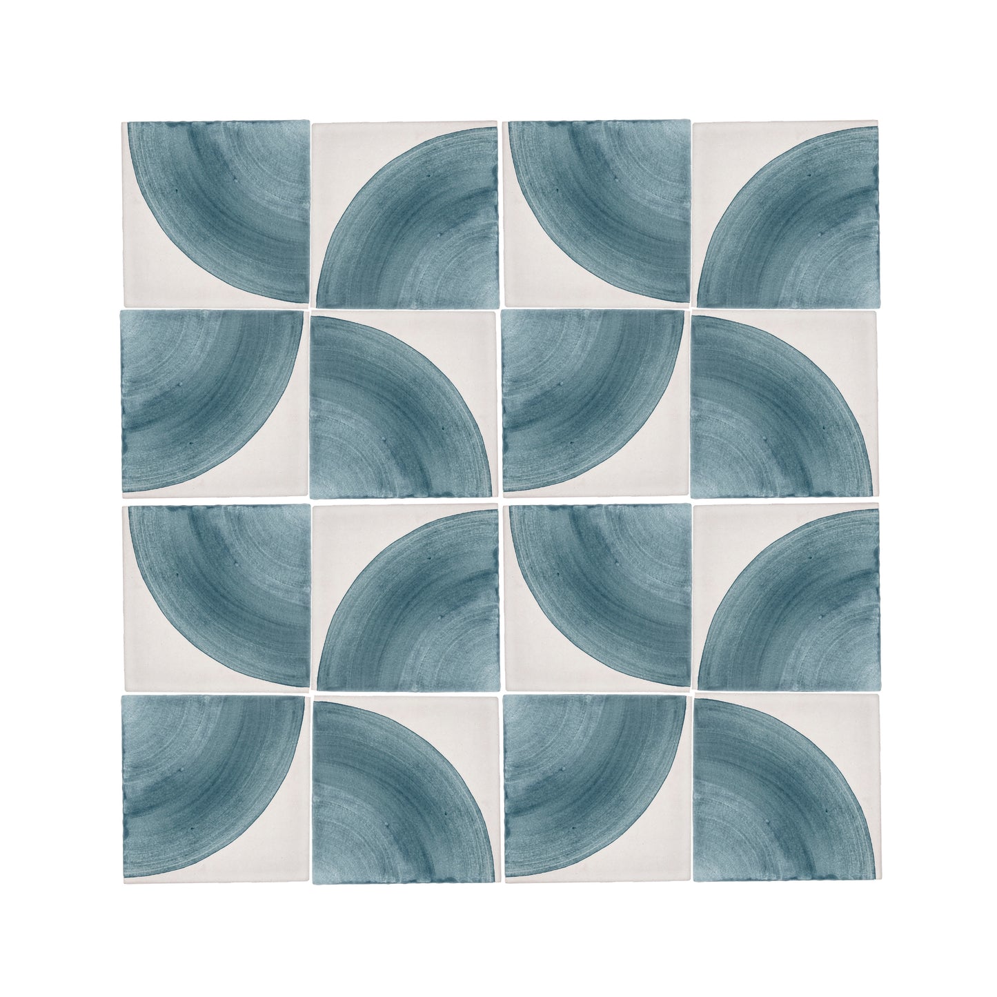 Crest Blue 6x6 Hand Painted Artisan Ceramic Tile-Main Inventory-All Products,Patterns-Riad Tile