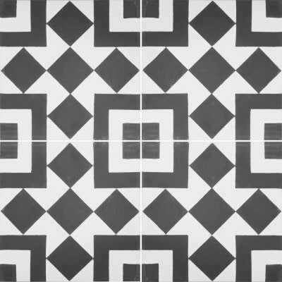 El Fenn Black Cement Tile-Main Inventory-All Products-Riad Tile