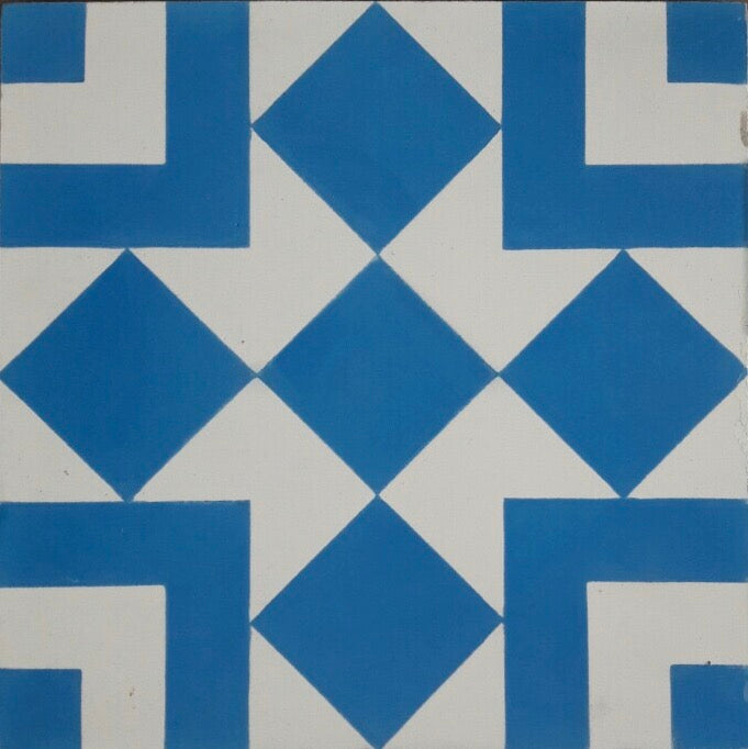 Sample: El Fenn Blue Cement Tile-Sample-Sample-Riad Tile