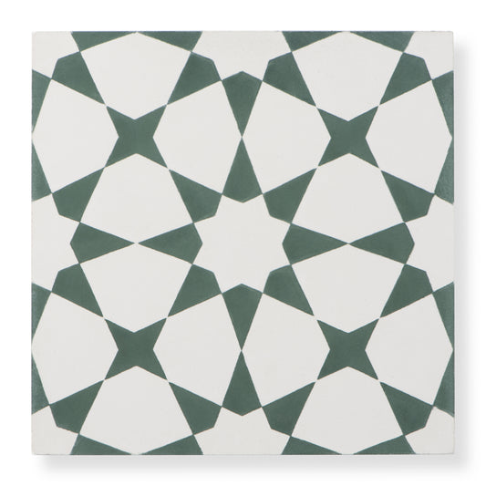 Estrella Green Cement Tile-Main Inventory-Patterns,Under 10-Riad Tile