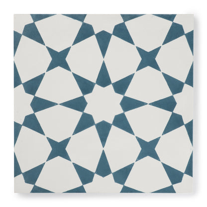 Sample: Estrella Blue Cement Tile-Sample-Sample-Riad Tile
