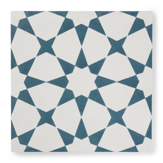 Sample: Estrella Blue Cement Tile-Sample-Sample-Riad Tile