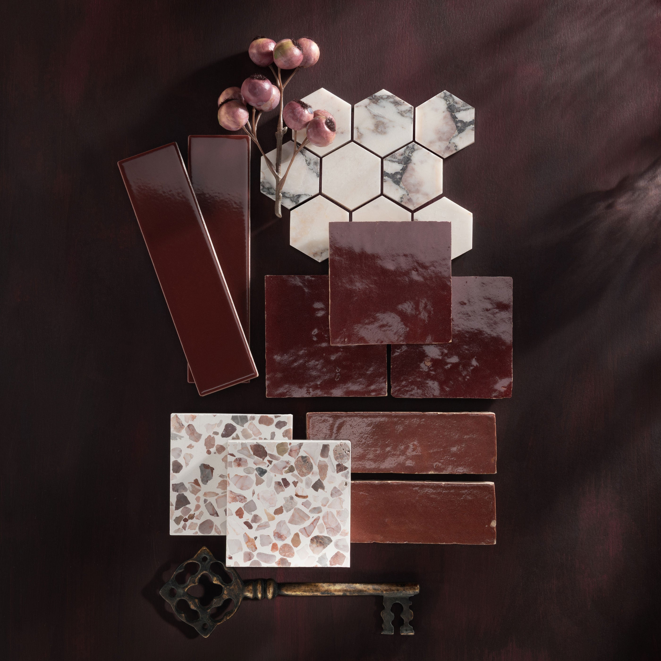 Merlot 4x4 Zellige Tile – Riad Tile