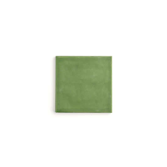 Sample: Cactus Green 4x4 Formed Ceramic Tile | Matte (1 sample piece)-Sample-Sample-Riad Tile