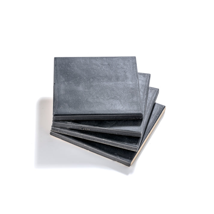 Deep Black 4x4 Formed Ceramic Tile | Matte-Main Inventory-All Products,Solids,Under 10-Riad Tile