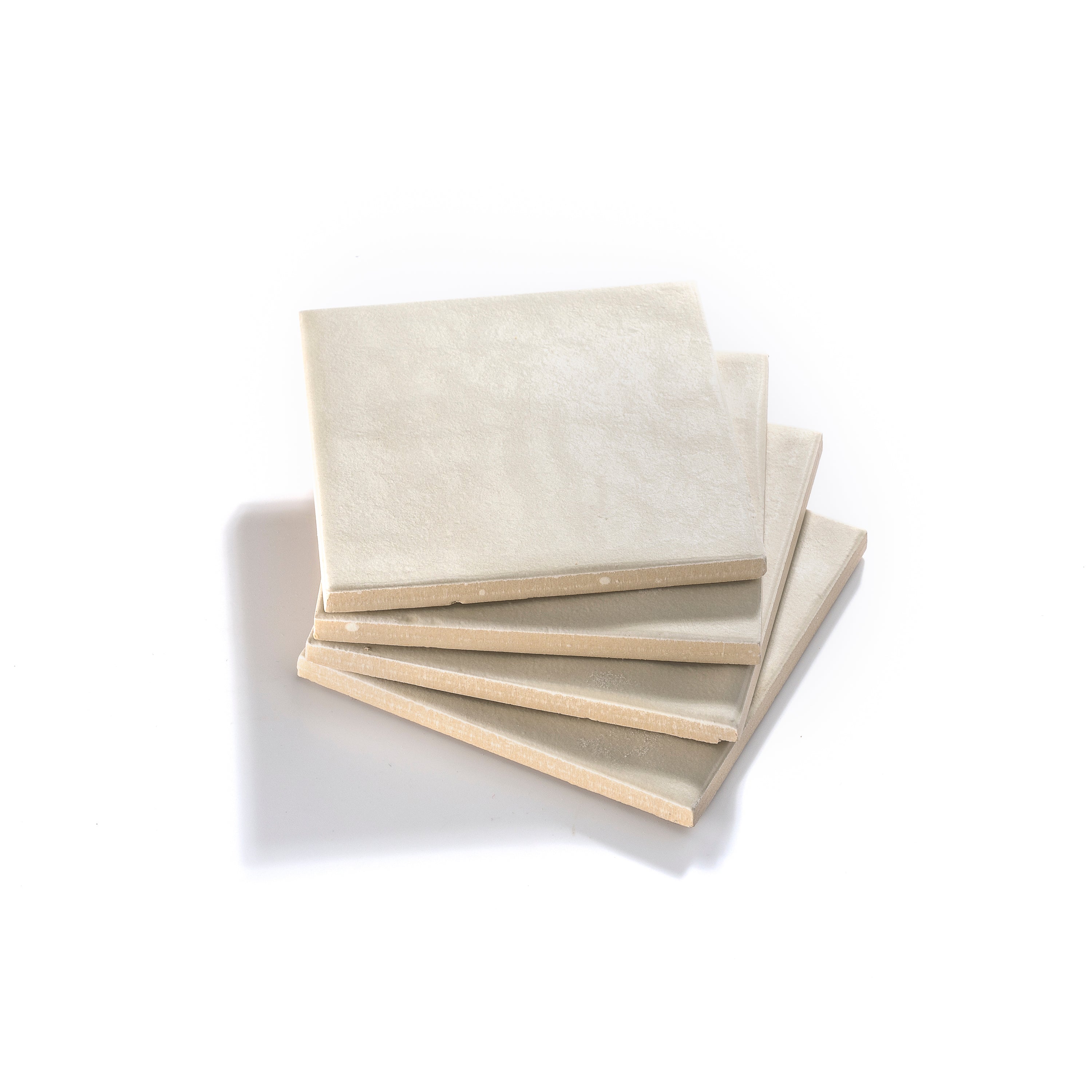 Latte 4x4 Formed Ceramic Tile | Matte